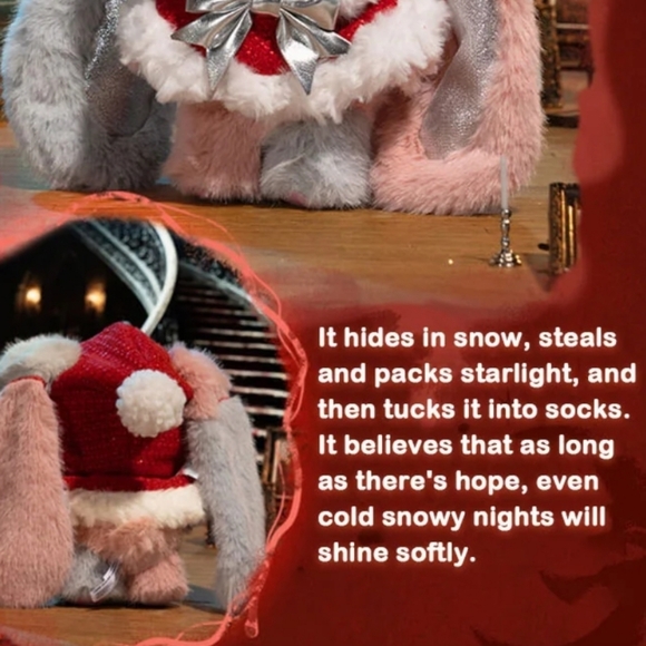 Maymei Winter Weirdness Series Plush NIB - Christmas Bunny - Picture 3 of 6